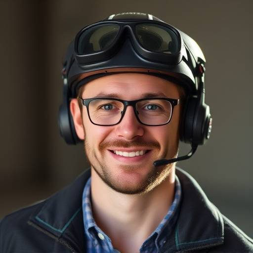 Porträt vom Elias Baumann, Drohne Pilot und Dozent
